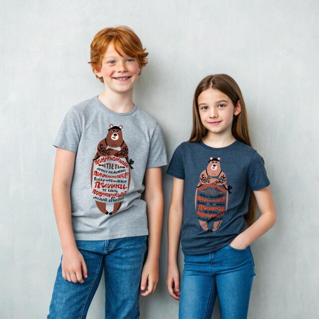 Принт со скороговоркой про пельменемедведя - CO:CREATE 1