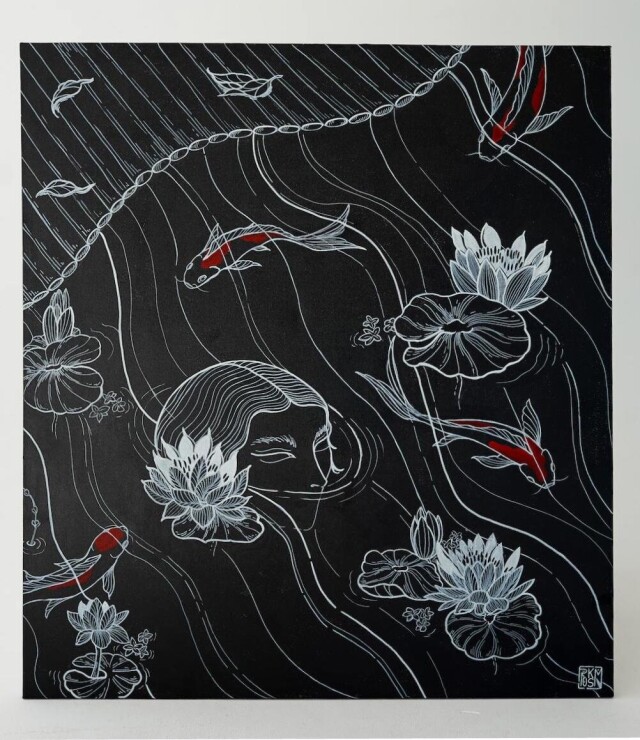 Mid-Water Dreaming 80x90 2024 - CO:CREATE