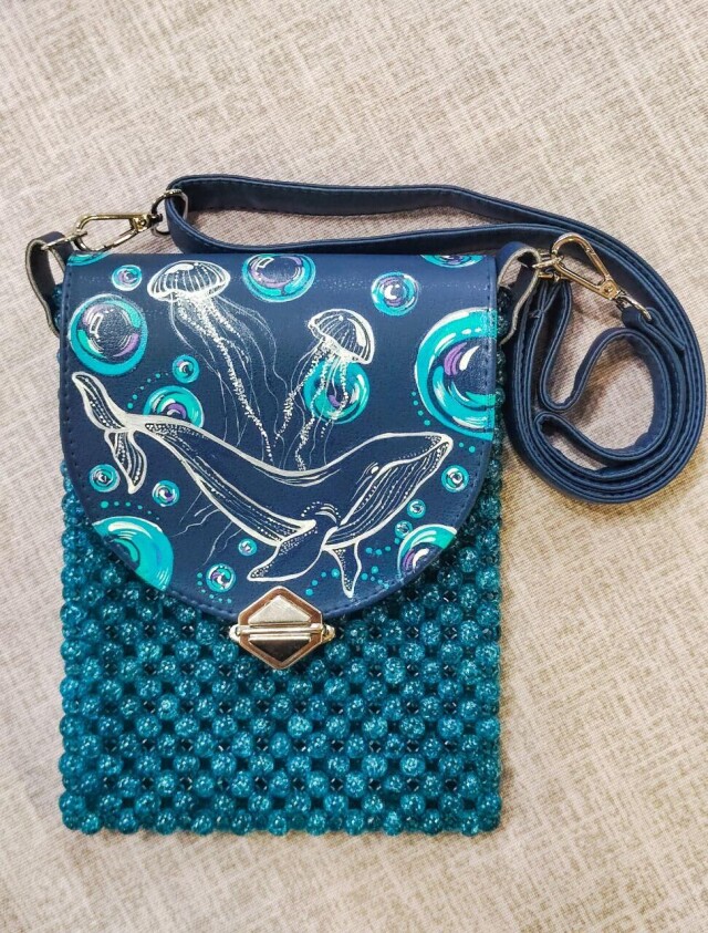 Морская сумка-карман из бусин - CO:CREATE 1