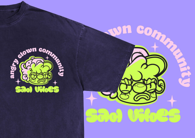 Angry clown t shirt - CO:CREATE 1