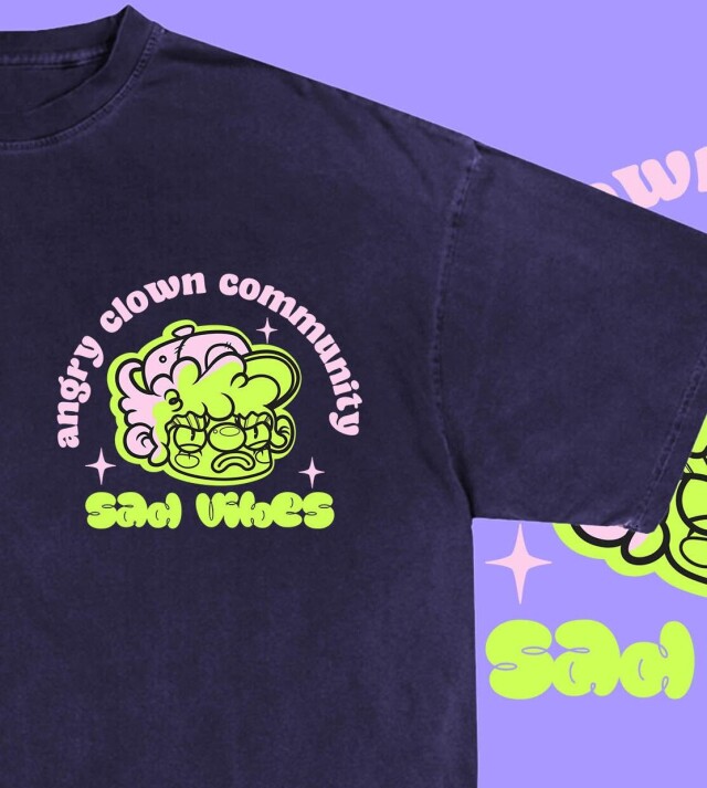 Angry clown t shirt - CO:CREATE