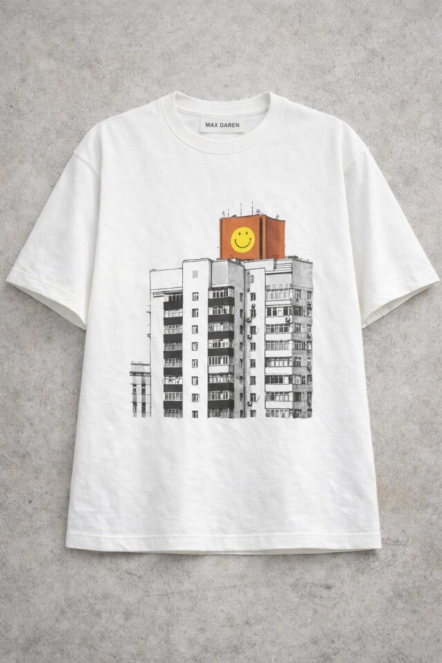 Футболка «здание со смайликом» 😊 - CO:CREATE 1