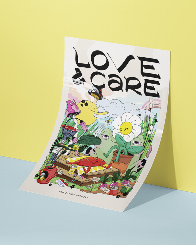 Постер для пивоварни Red Button - CO:CREATE 1