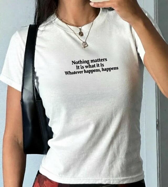 Футболка с надписью Nothing matters - CO:CREATE