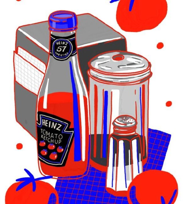 поп-арт этюд с кетчупом heinz - CO:CREATE