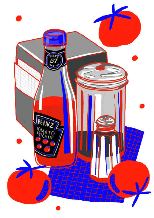 поп-арт этюд с кетчупом heinz - CO:CREATE 1