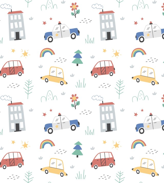 Funny cars seamless pattern - CO:CREATE