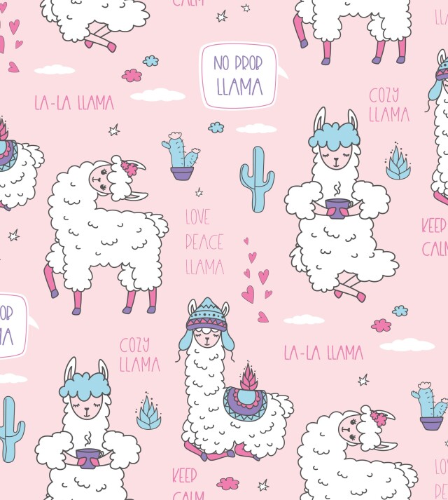 Cute llama pattern - CO:CREATE