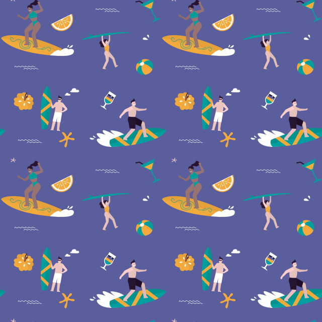 Summer seamless pattern - CO:CREATE 4