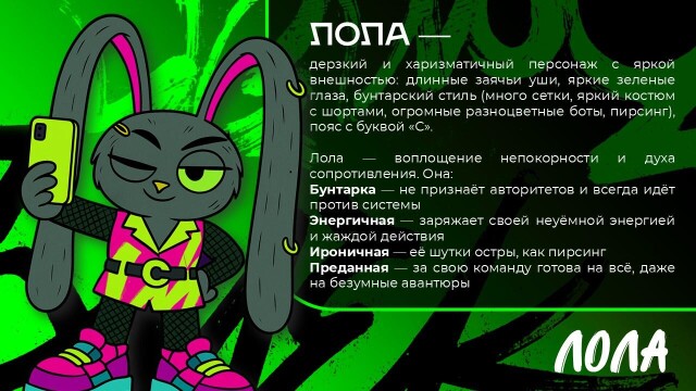 Лола Маскот Смелости - CO:CREATE 2