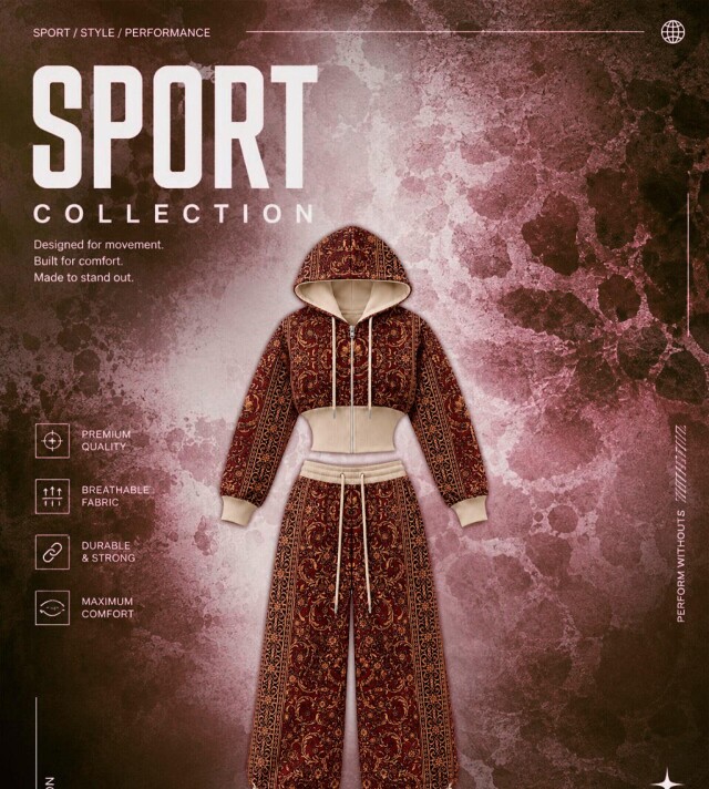 Carpet Pattern Tracksuit - CO:CREATE