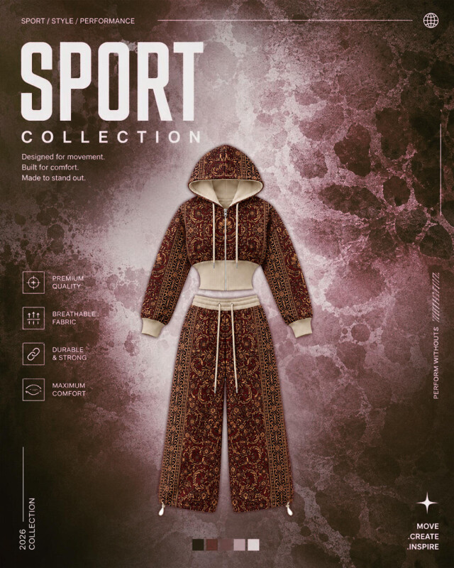 Carpet Pattern Tracksuit - CO:CREATE 1