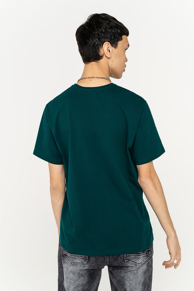 футболка хлопковая oversize - цвет зеленый - 6