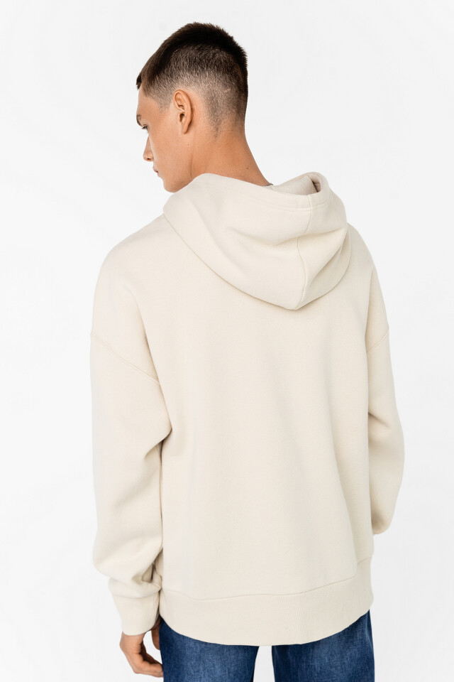 худи oversize утепленная - цвет белый - 4