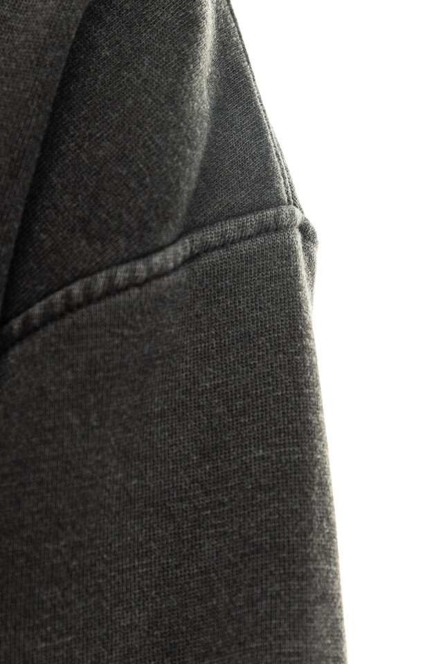 Худи хлопковая oversize - цвет черный - 8