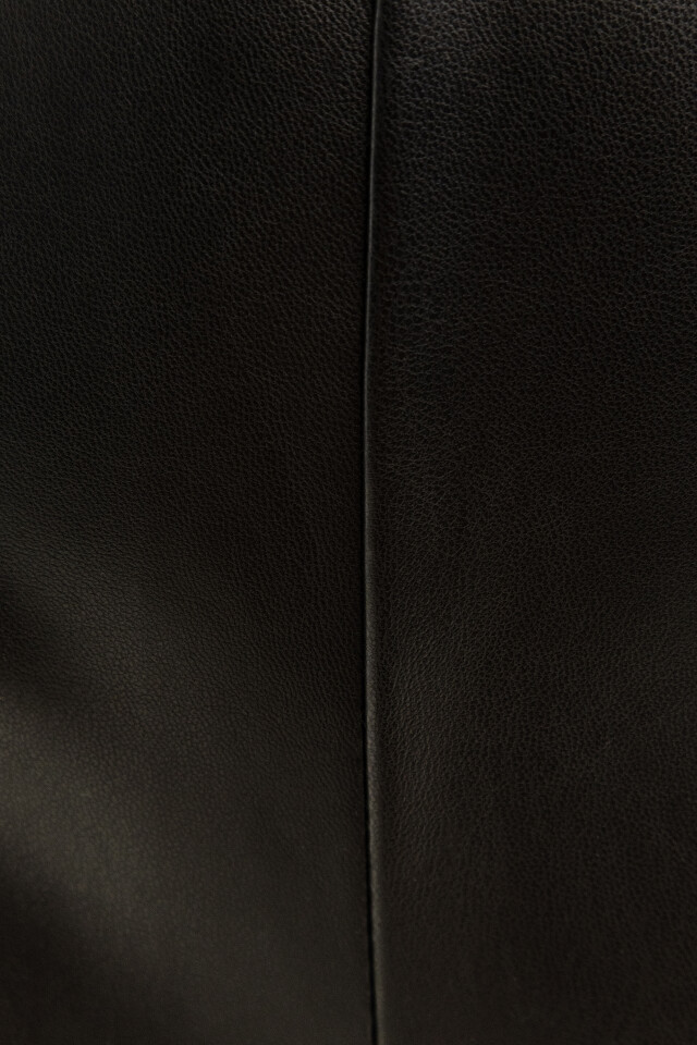 Брюки skinny из искусственной кожи - цвет черный - 6