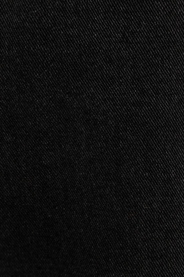 Джинсы wide leg с хлястиками на поясе - цвет черный - 7