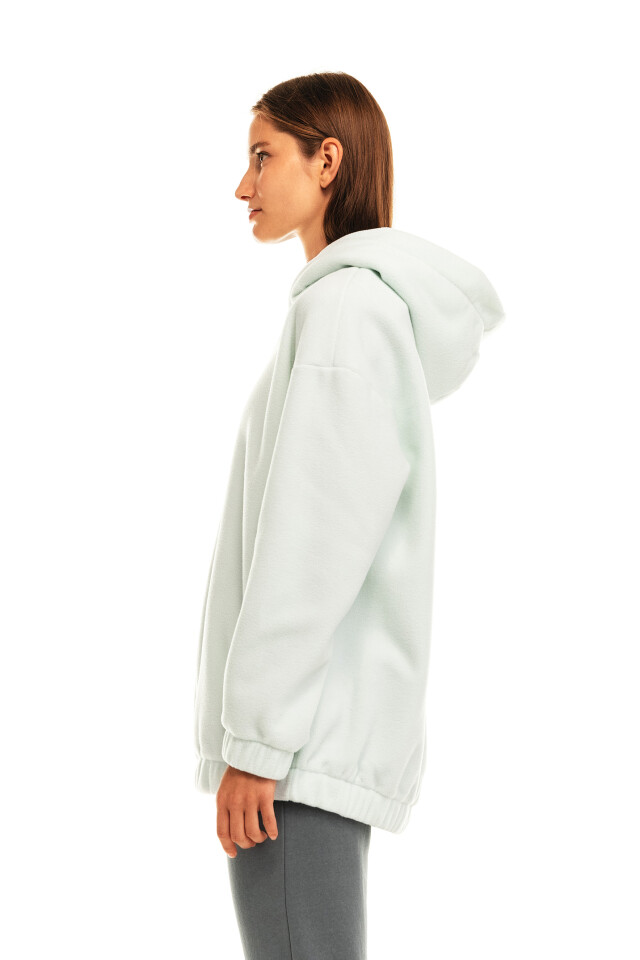 Худи oversize из флиса - цвет белый - 3