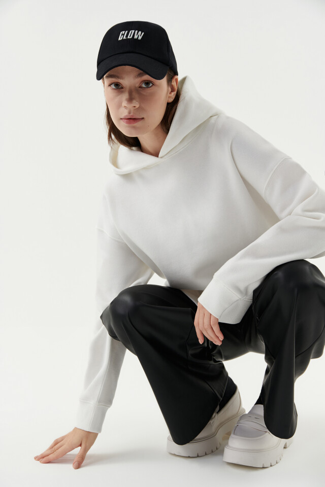 Худи хлопковая oversize - цвет бежевый - 6