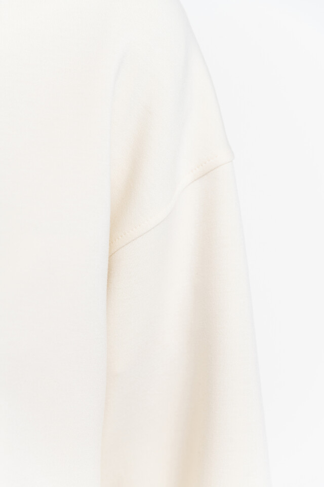 Худи трикотажная oversize - цвет бежевый - 7