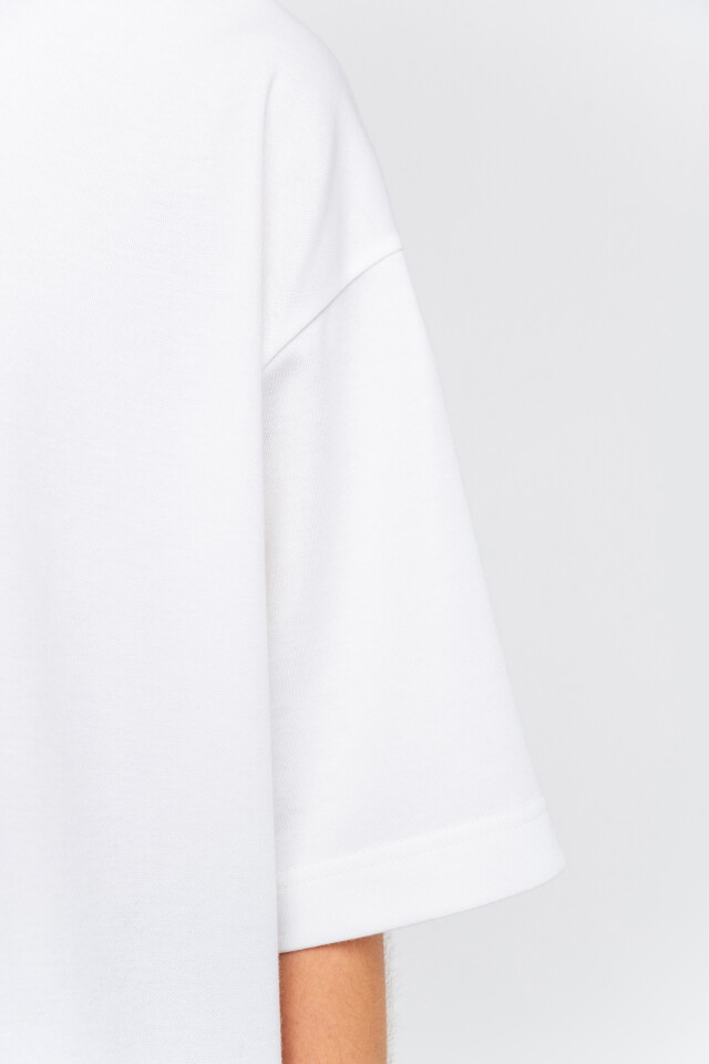 Футболка спортивная oversize - цвет белый - 6