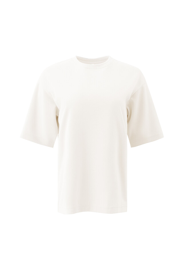 Футболка спортивная oversize - цвет белый - 8