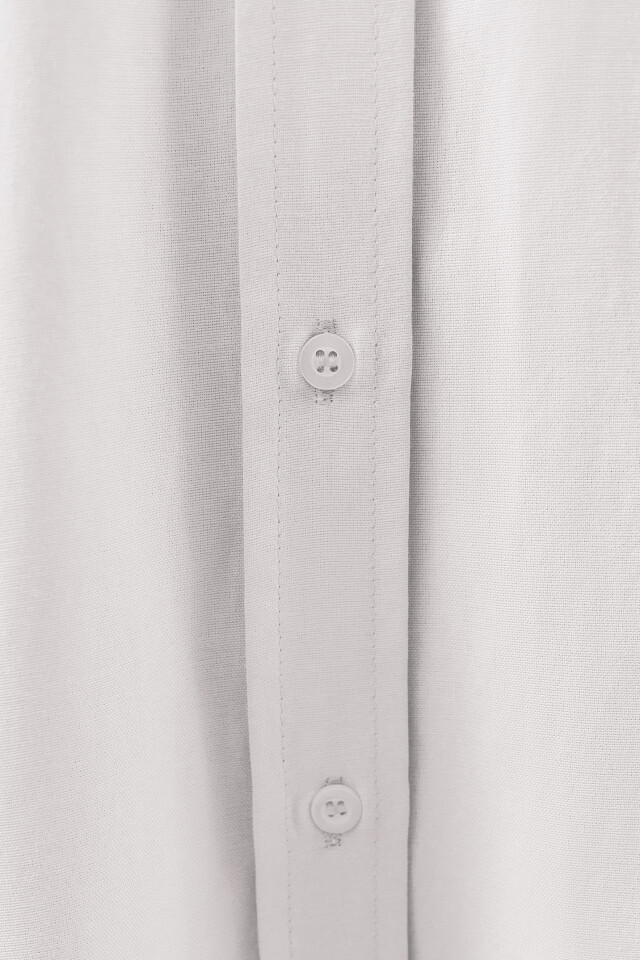 Рубашка классическая oversize - цвет белый - 5