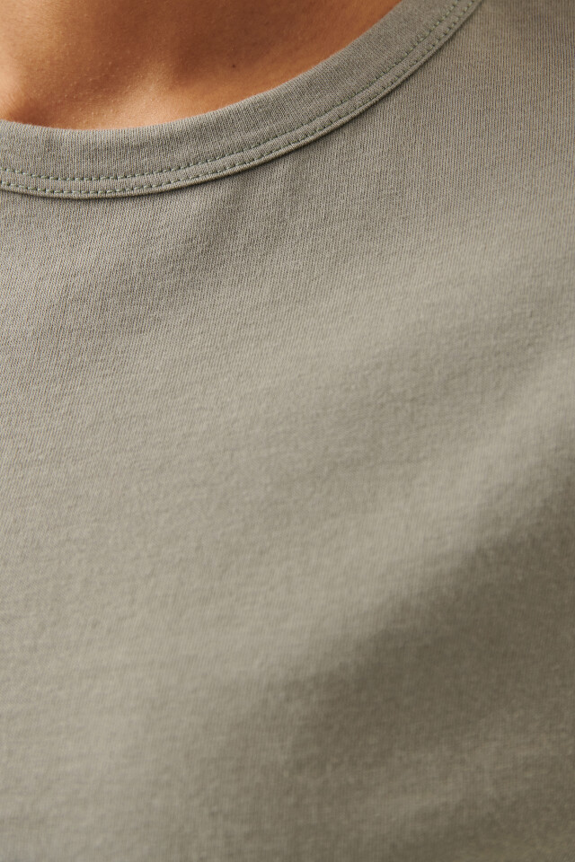 Футболка хлопковая oversize - цвет зеленый - 6