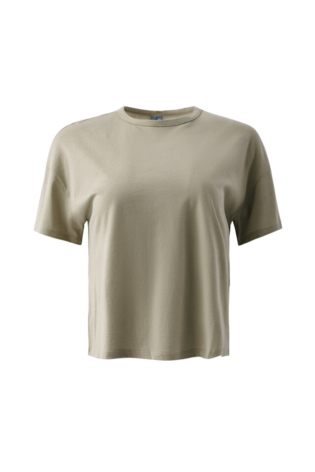 Футболка хлопковая oversize - цвет зеленый - 8
