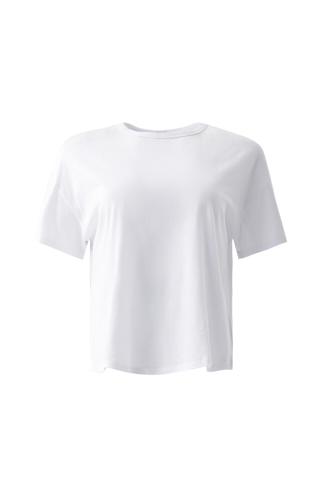 Футболка хлопковая oversize - цвет белый - 6