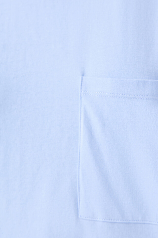 Футболка хлопковая oversize - цвет голубой - 5