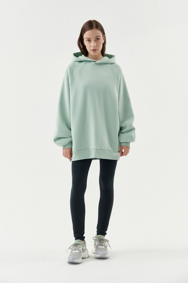 Худи хлопковая super oversize - цвет голубой - 4