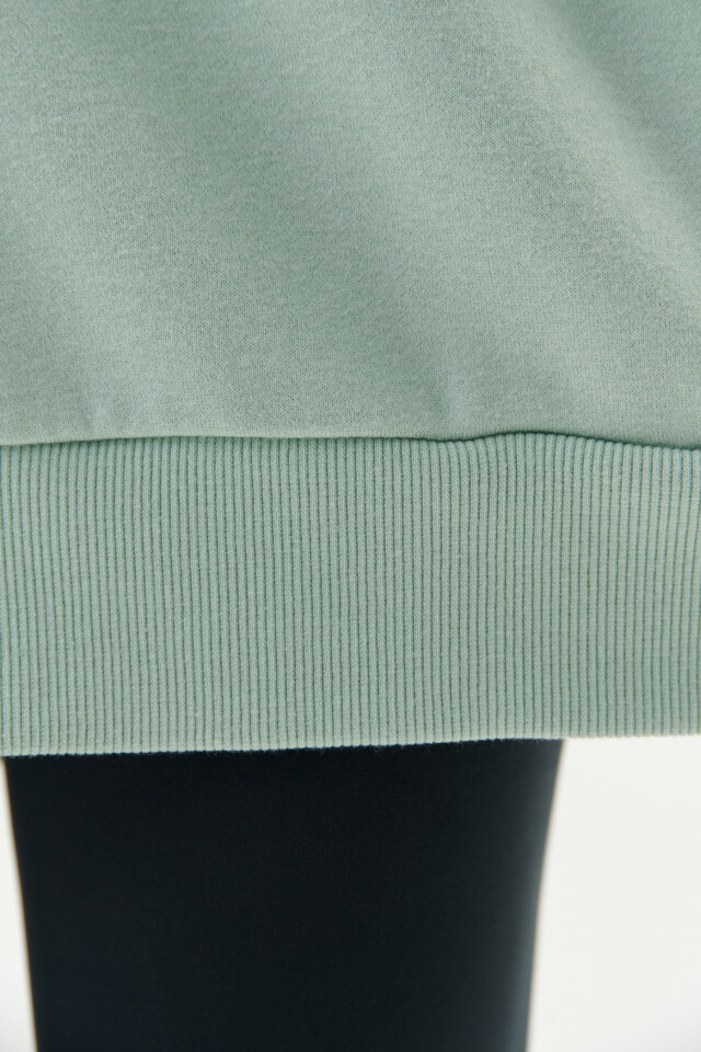 Худи хлопковая super oversize - цвет голубой - 6