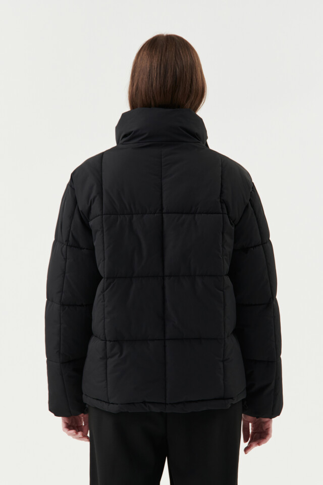 Куртка стеганая oversize - цвет черный - 2