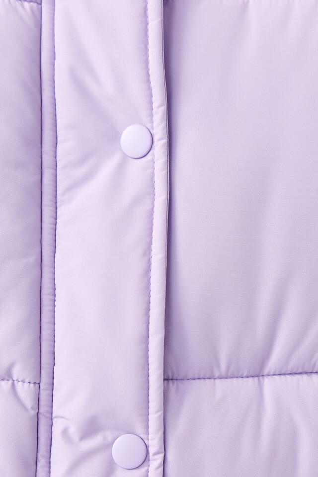 Куртка стеганая oversize - цвет сиреневый - 5