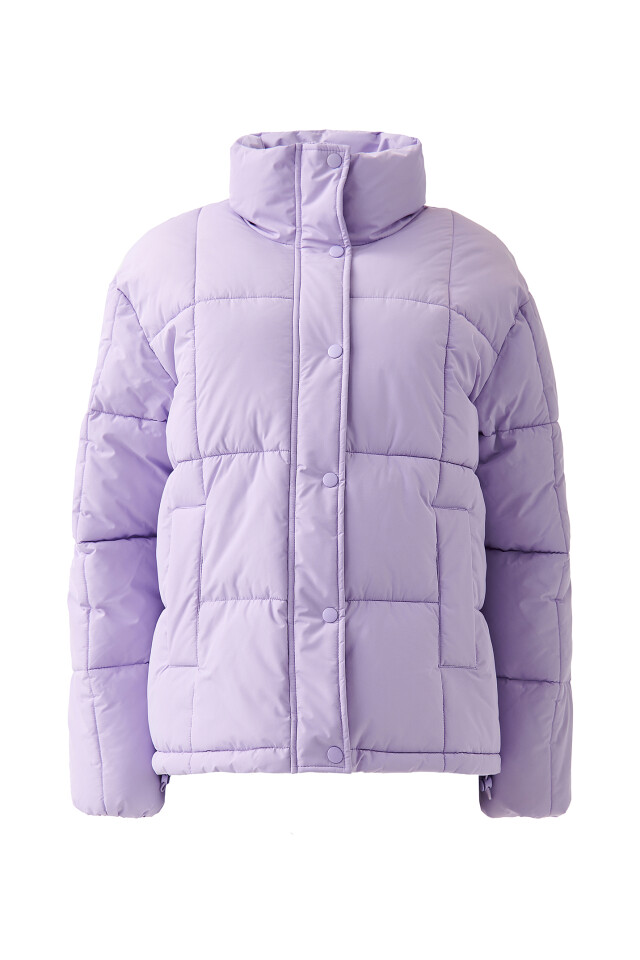 Куртка стеганая oversize - цвет сиреневый - 8