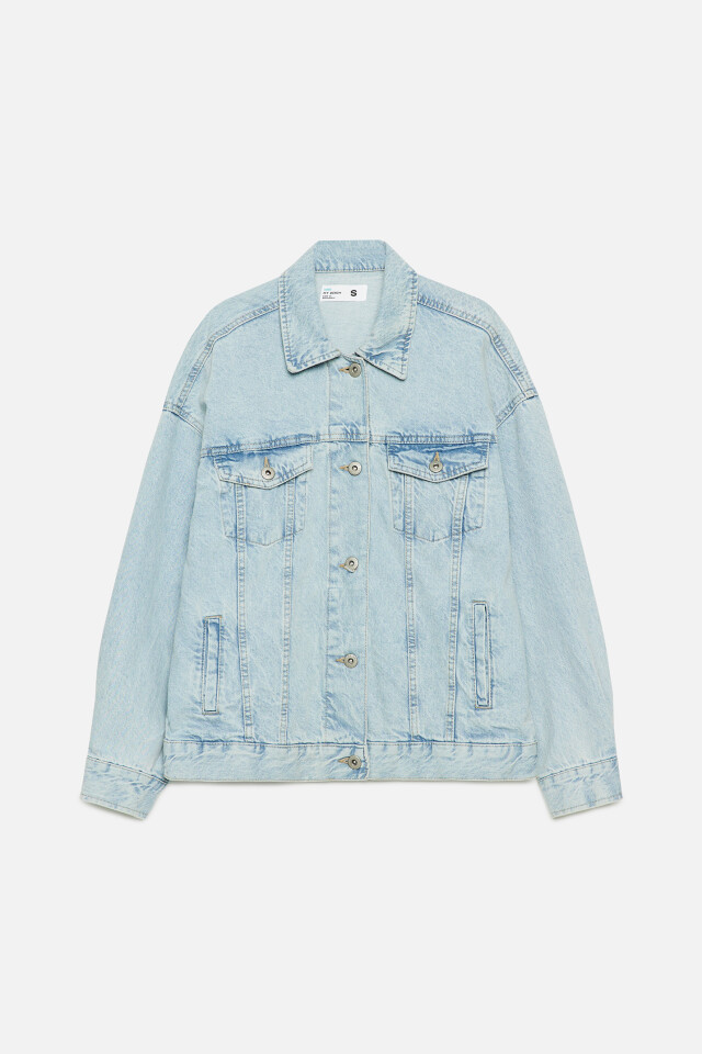 Куртка джинсовая oversize - цвет голубой - 9