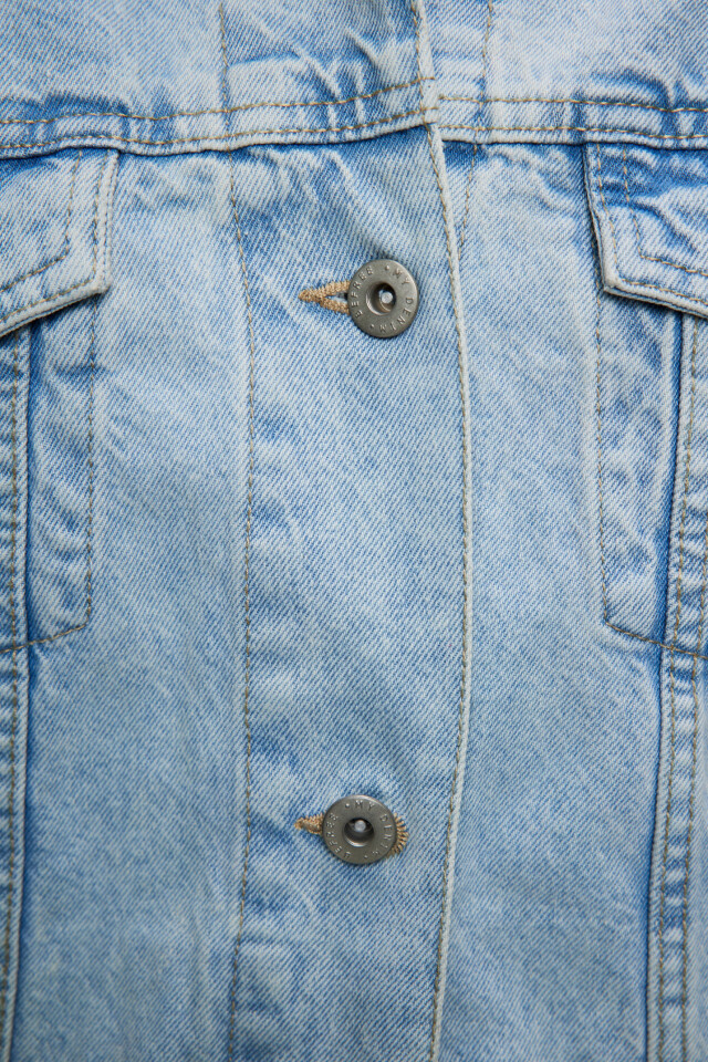 Куртка джинсовая oversize - цвет голубой - 5