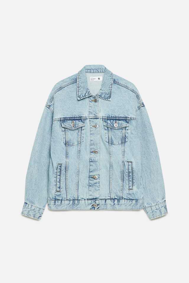 Куртка джинсовая oversize - цвет голубой - 10