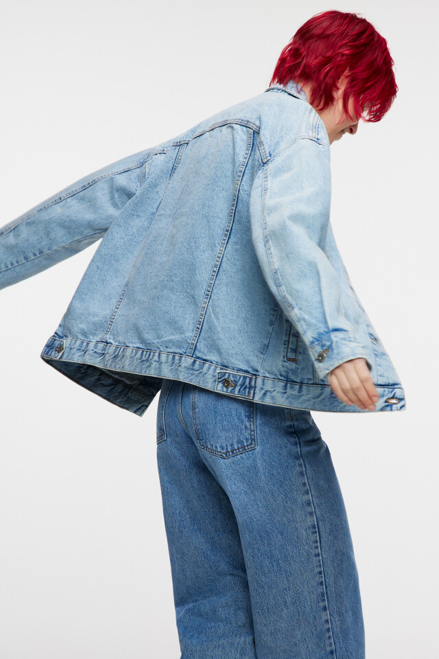Куртка джинсовая oversize - цвет голубой - 9