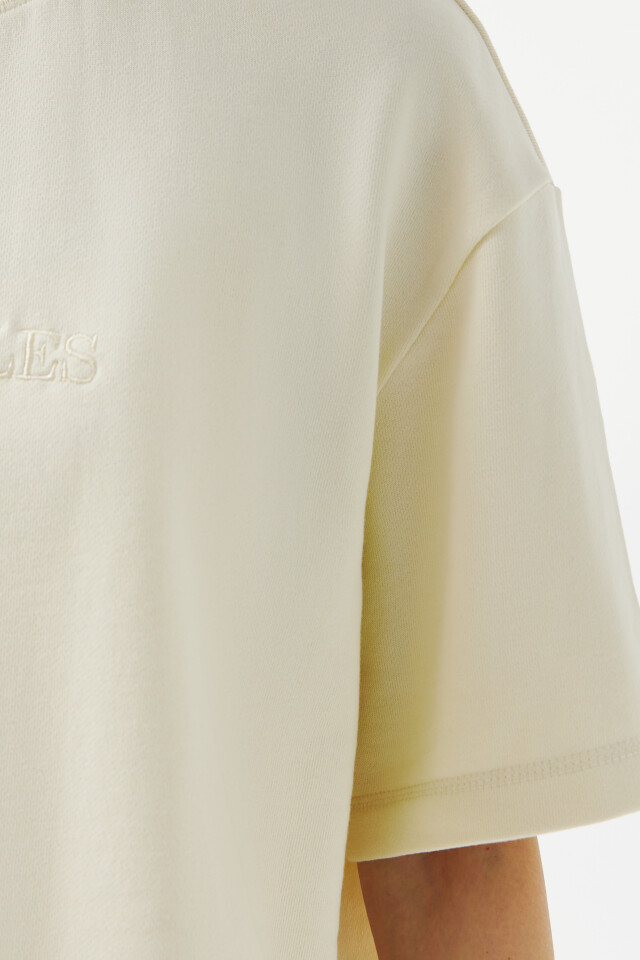Футболка хлопковая oversize - цвет белый - 6