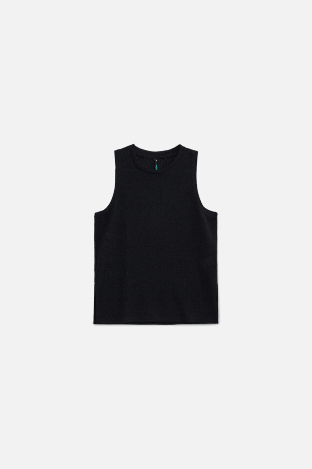 Майка oversize тонкой вязки - цвет черный - 6