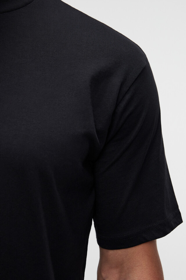 Футболка хлопковая базовая oversize - цвет черный - 5