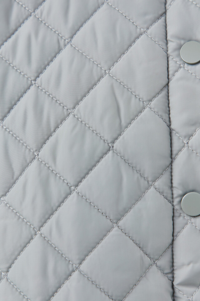 Куртка-рубашка стеганая oversize - цвет мятный - 5