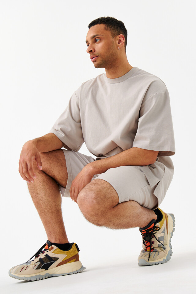 Футболка oversize базовая - цвет бежевый - 7