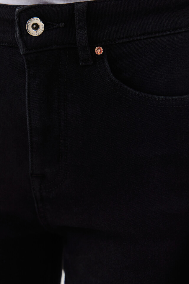 Джинсы WarmSkinny утепленные с начесом - цвет черный - 6