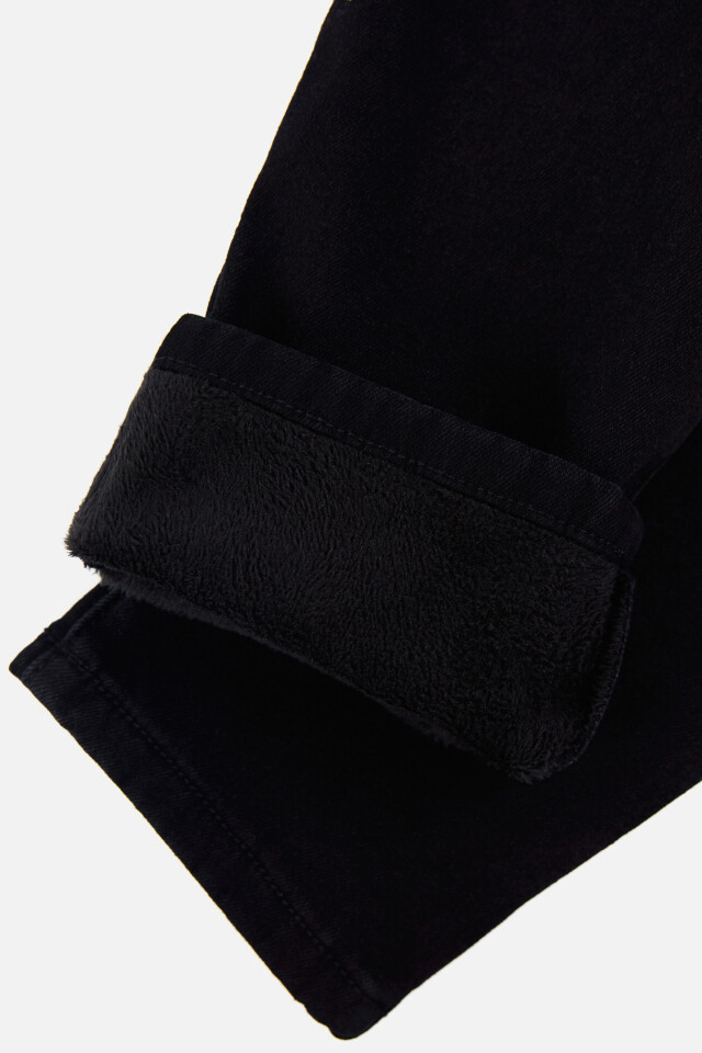 Джинсы WarmSkinny утепленные с начесом - цвет черный - 7