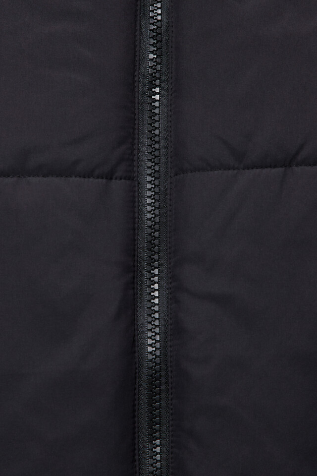 Куртка oversize стеганая с воротником-стойкой - цвет черный - 5
