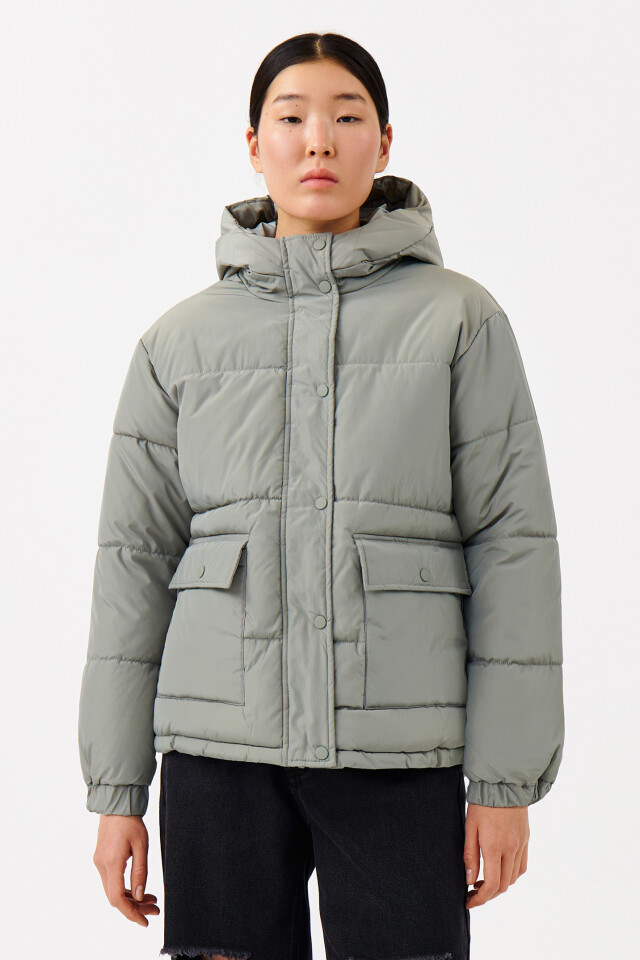 Куртка стеганая oversize - цвет мятный - 1