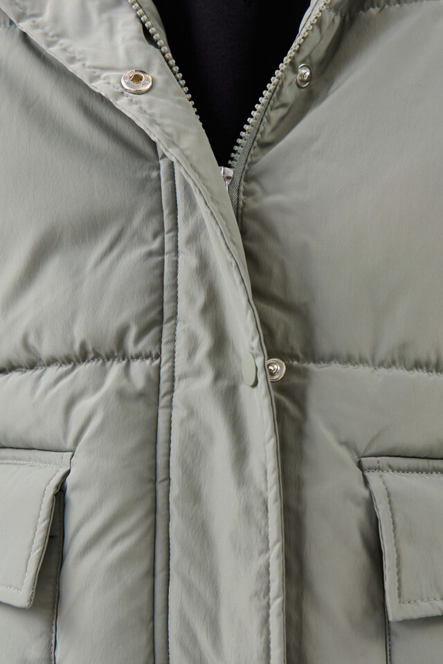 Куртка стеганая oversize - цвет мятный - 5